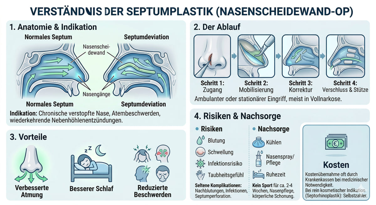 Nasenscheidewand OP Grafik